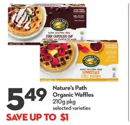 Longo's Organic Waffles offer