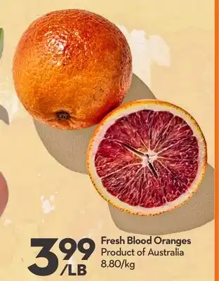 Longo's Fresh Blood Oranges offer