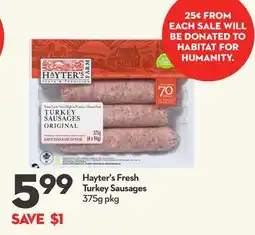 Longo's Fresh Turkey Sausages offer