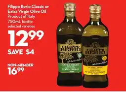 Longo's Filippo Berio Classic or Extra Virgin Olive Oil offer