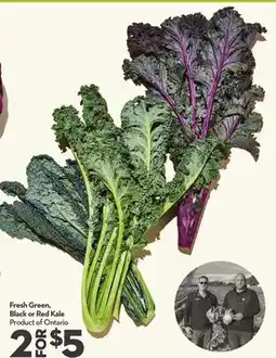 Longo's Fresh Green, Black or Red Kale offer