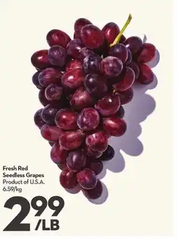 Longo's Fresh Red Seedless Grapes offer