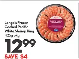 Longo's Longo's Frozen Cooked Pacific White Shrimp Ring offer