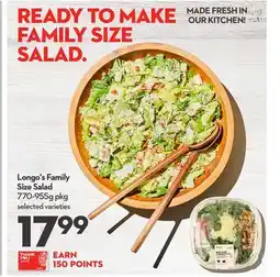 Longo's Longo's Family Size Salad offer