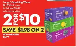 Longo's Sparkling Water offer