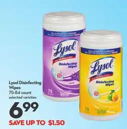 Longo's Disinfecting Wipes offer
