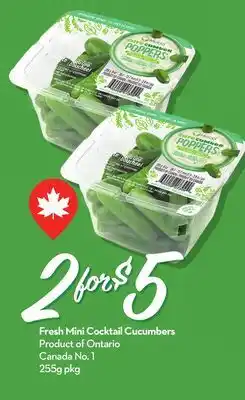 Longo's Fresh Mini Cocktail Cucumbers offer