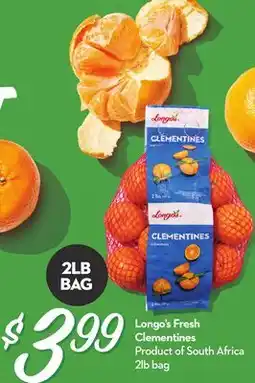 Longo's Longo's Fresh Clementines offer