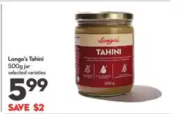 Longo's Tahini offer