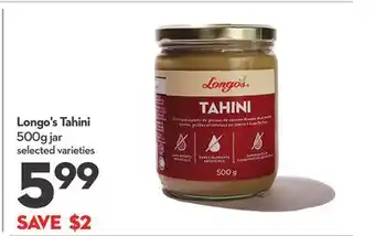 Longo's Tahini offer