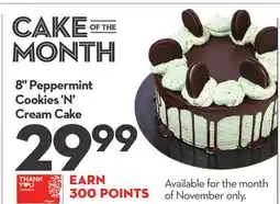 Longo's 8 Peppermint Cookies 'N' Cream Cake offer