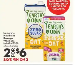 Longo's Plant-Based Beverage offer