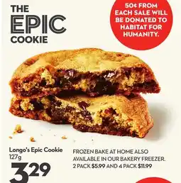 Longo's Epic Cookie offer