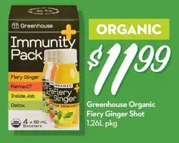 Longo's Greenhouse Organic Fiery Ginger Shot offer