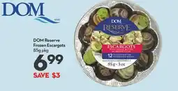 Longo's Reserve Frozen Escargots offer
