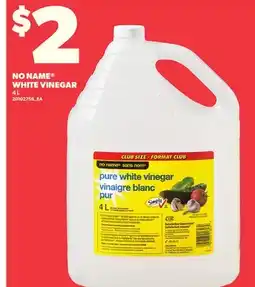 Loblaws NO NAME WHITE VINEGAR, 4 L offer