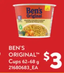 Loblaws BEN'S ORIGINAL CUPS, 62–68 G offer