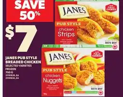 Loblaws JANES PUB STYLE BREADED CHICKEN, 700 G offer
