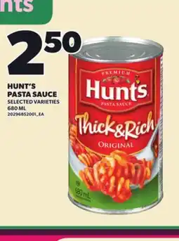 Loblaws HUNT'S PASTA SAUCE, 680 ML offer