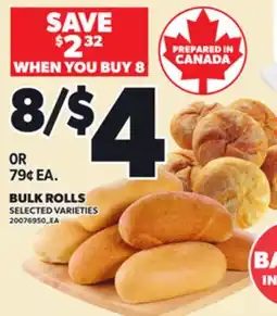 Loblaws BULK ROLLS offer