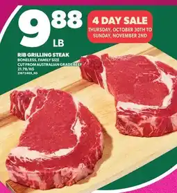 Loblaws RIB GRILLING STEAK offer