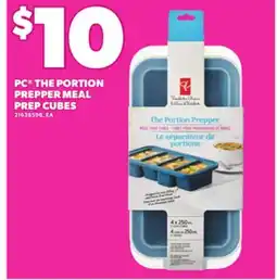 Loblaws PC THE PORTION PREPPER MEAL PREP CUBES offer