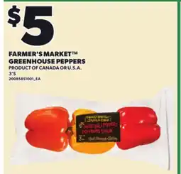 Loblaws FARMER'S MARKET GREENHOUSE PEPPERS, 3'S offer