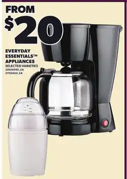 Loblaws EVERYDAY ESSENTIALS APPLIANCES offer