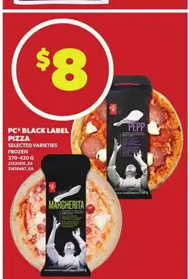 Loblaws PC BLACK LABEL PIZZA, 370-420 G offer