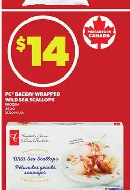 Loblaws PC BACON-WRAPPED WILD SEA SCALLOPS, 260 G offer