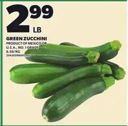Loblaws GREEN ZUCCHINI offer