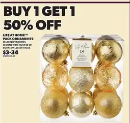 Loblaws LIFE AT HOME PACK ORNAMENTS offer
