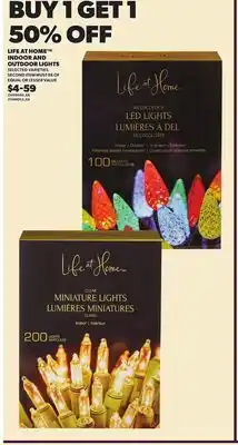 Loblaws LIFE AT HOME INDOOR AND OUTDOOR LIGHTS offer