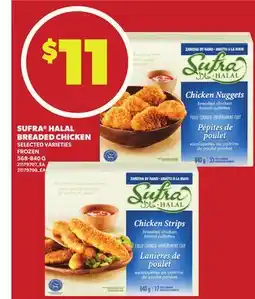 Loblaws SUFRA HALAL BREADED CHICKEN, 568-840 G offer