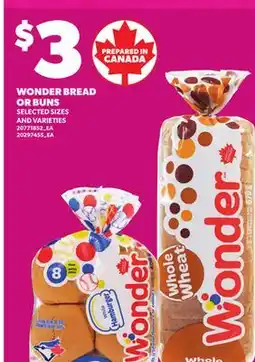 Loblaws WONDER BREAD OR BUNS offer