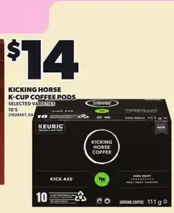Loblaws KICKING HORSE K-CUP COFFEE PODS, 10'S offer
