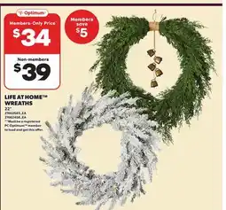 Loblaws LIFE AT HOME WREATHS 22 offer