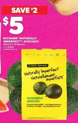 Loblaws NO NAME NATURALLY IMPERFECT AVOCADO, 2.2 LB BAG offer