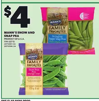 Loblaws MANN'S SNOW AND SNAP PEA, 170-227 G offer