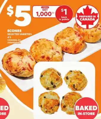 Loblaws SCONES, 4'S offer