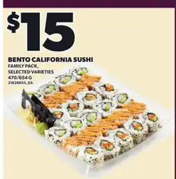Loblaws BENTO CALIFORNIA SUSHI offer