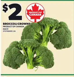 Loblaws BROCCOLI CROWNS offer