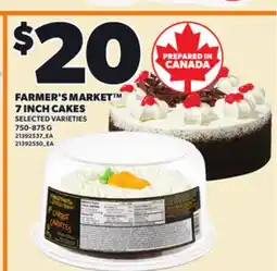Loblaws FARMER'S MARKET 7 INCH CAKES, 750-875 G offer