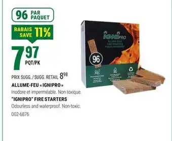 BMR ALLUME-FEU  IGNIPRO  offer