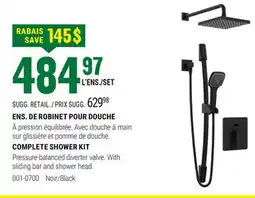 BMR ENS. DE ROBINET POUR DOUCHE offer