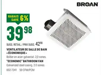 BMR VENTILATEUR DE SALLE DE BAIN  ÉCONOMIQUE  offer