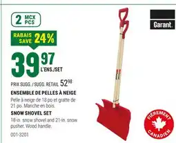 BMR ENSEMBLE DE PELLES À NEIGE offer