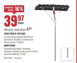 BMR GRATTOIR À TOITURE offer