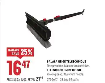 BMR BALAI À NEIGE TÉLESCOPIQUE offer