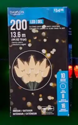 Walmart Danson Decor 200-count C6 String Lights offer